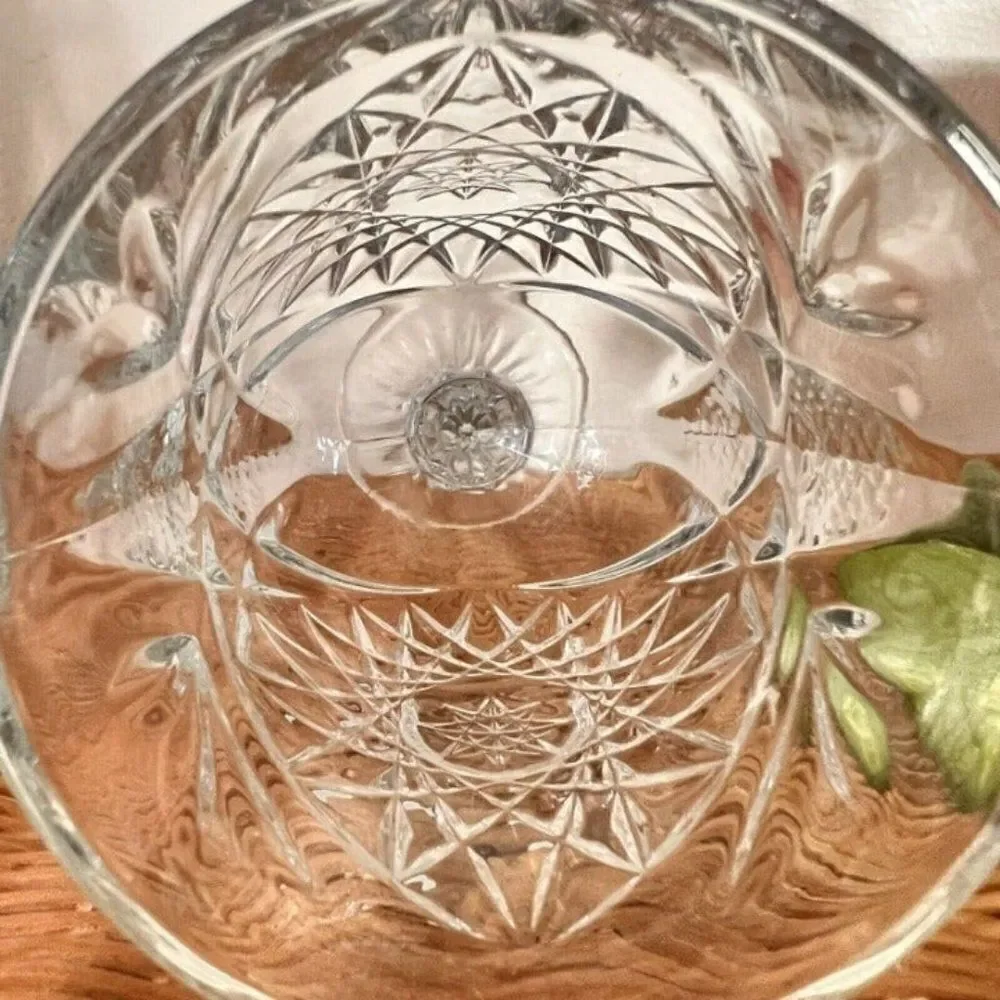 Vintage Libby brilliant Pressed Glass Water Goblet Wine Barware Drinkware